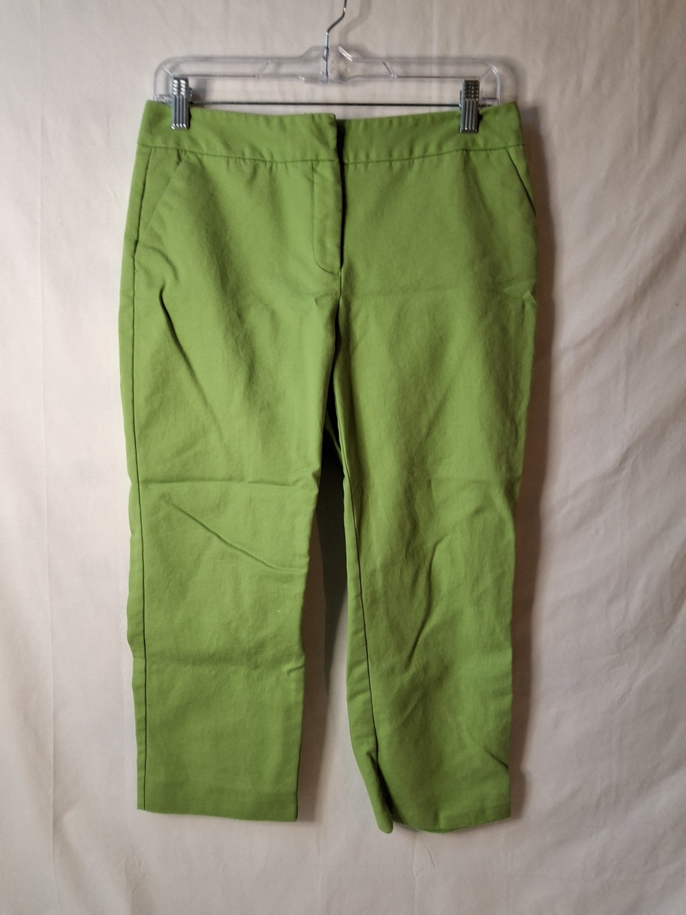 Charter Club Bright Lime Green Straight Leg Pants